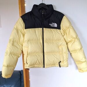The North Face Nuptse Women's SZ XS, banana yellow